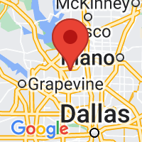 Map of Carrollton, TX
